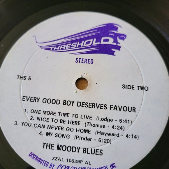 THE MOODY BLUES Every Good Boy Deserves Favour LP 1971 Threshold THS 5 Rock LP7 - Picture 5 of 11